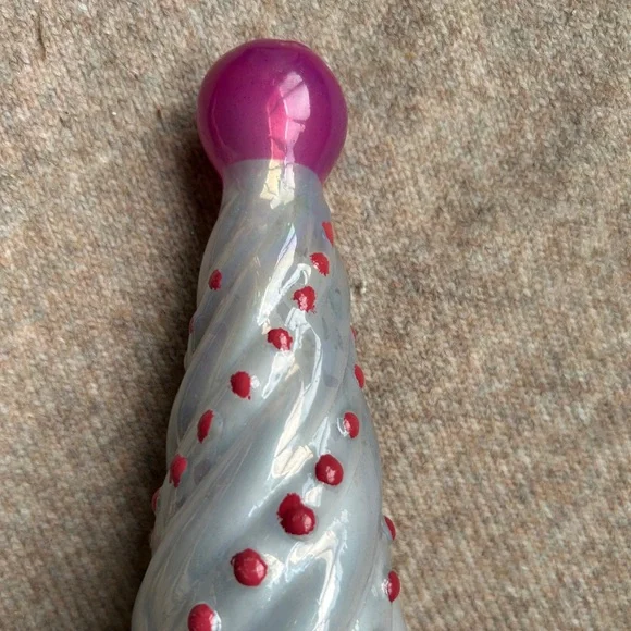 GUC Anthropologie Borosilicate Glass Tree - Pearl/Red, XS - Picture 2 of 6